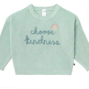 Kids Mint Green Sweater - Choose Kindness